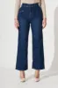 Margaret High Rise Wide Leg Jean In Dark Blue Denim sold by St Frock