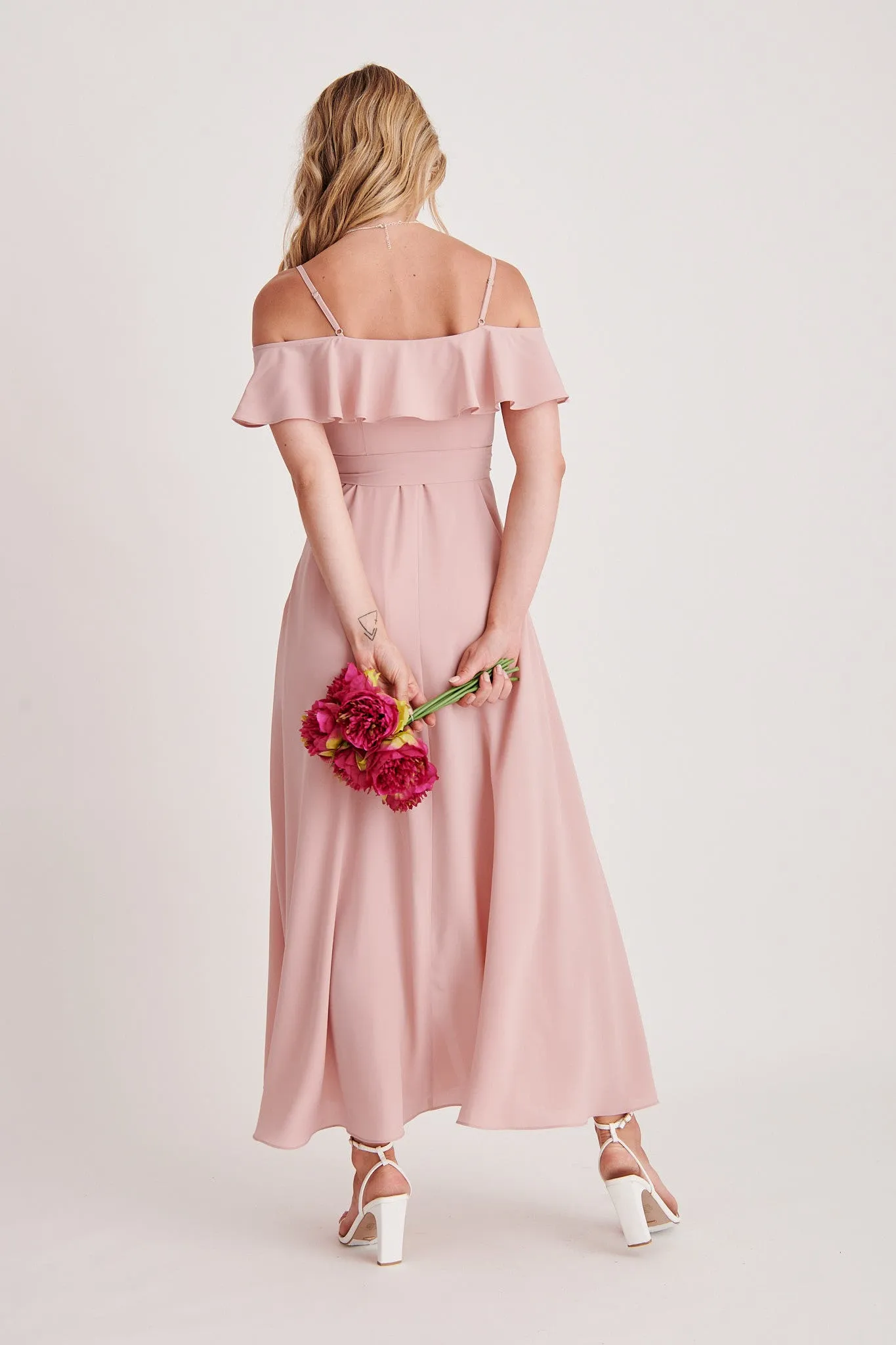Marit Maxi Dress in Blush sold by St Frock product image thumbnail 4
