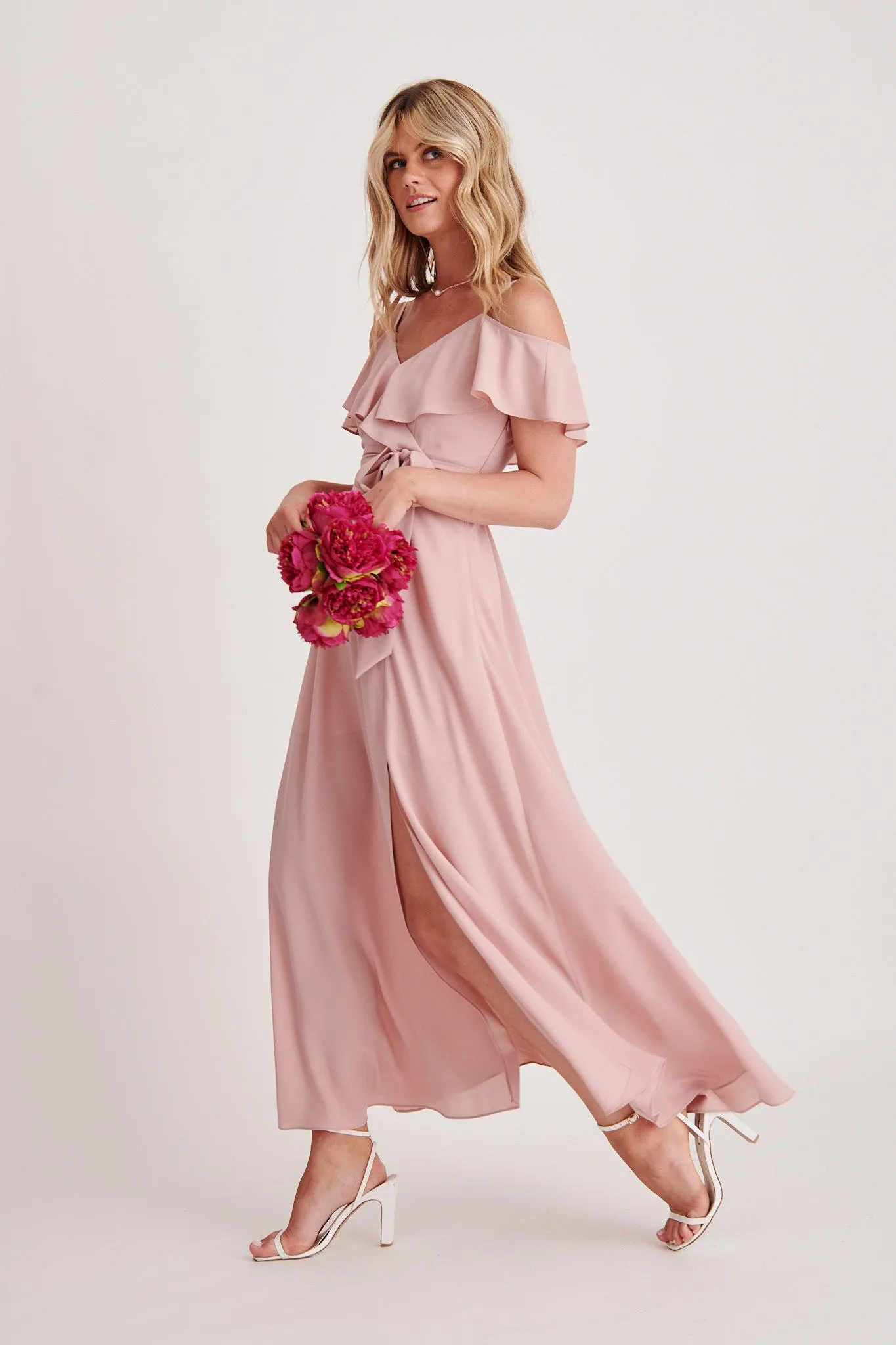 Marit Maxi Dress in Blush sold by St Frock product image thumbnail 3