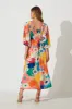 Melski Maxi Dress In Bright Multi Floral sold by St Frock