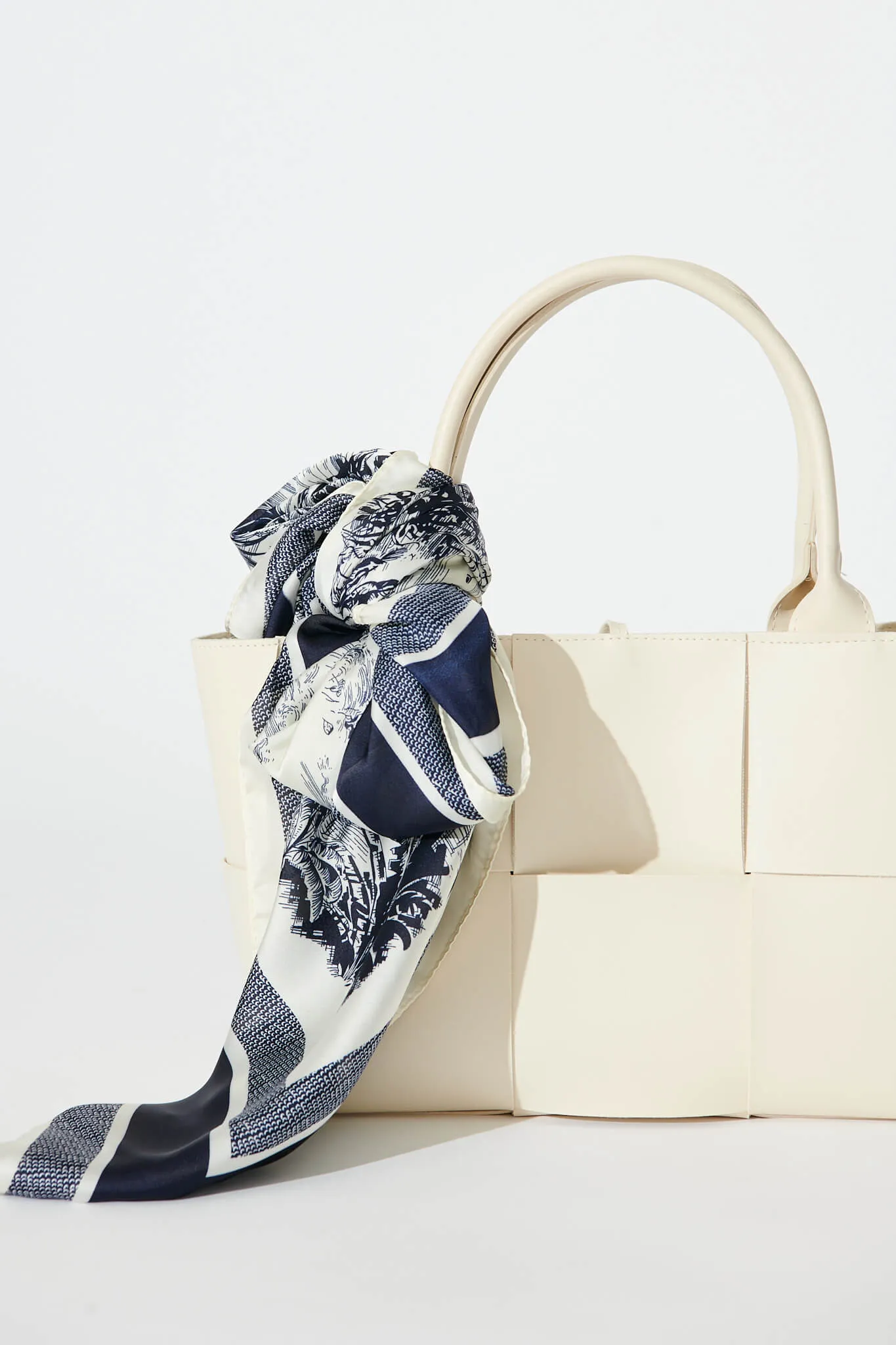 Vermont Scarf In Navy Print sold by St Frock product image thumbnail 5