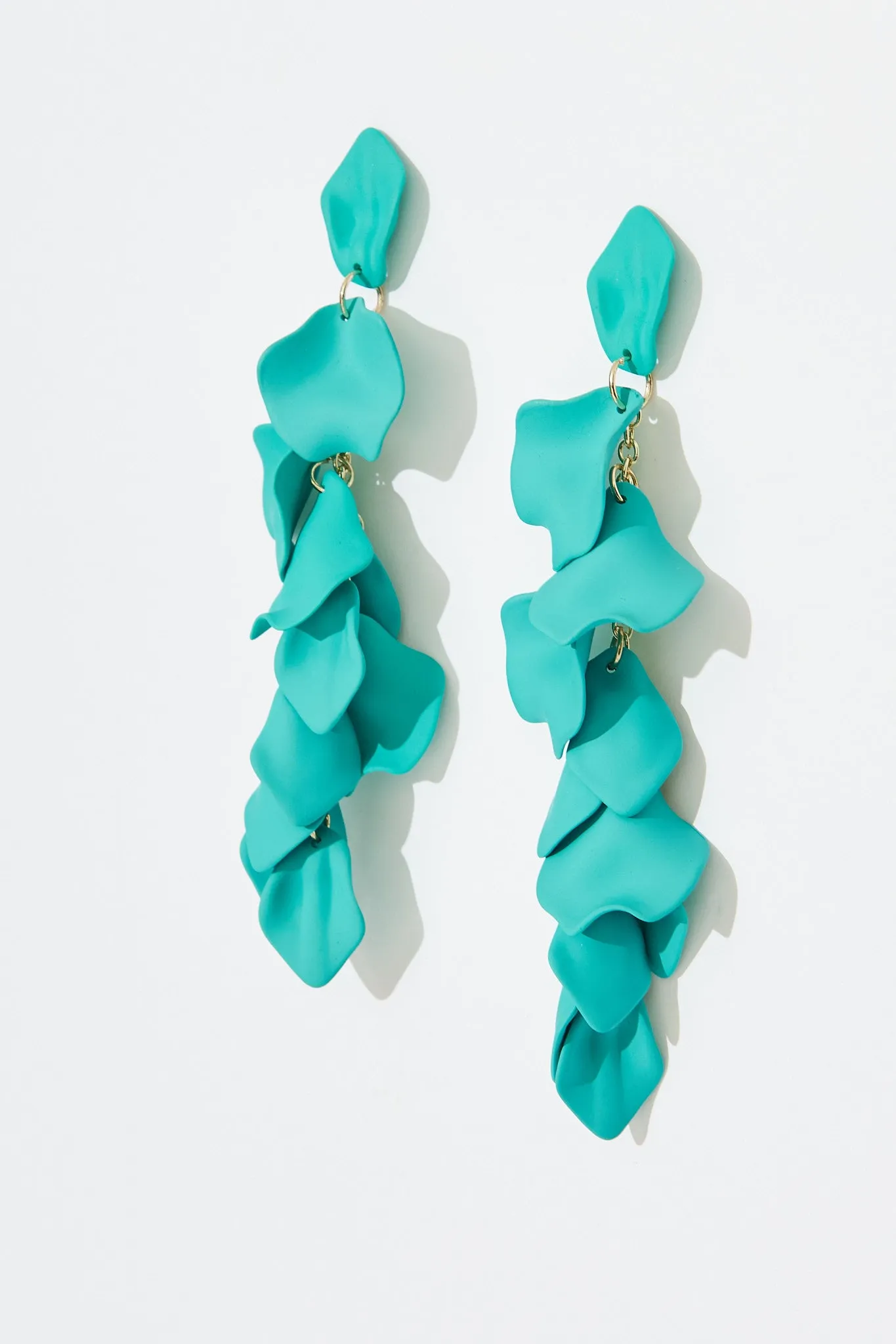 Ante Drop Earrings In Aqua sold by St Frock product image thumbnail 2