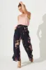 High Hopes Pants In Navy With Pink And Blush Floral sold by St Frock
