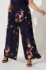 High Hopes Pants In Navy With Pink And Blush Floral sold by St Frock