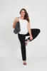 Workflow Stretch Yoga Pants In Black sold by St Frock