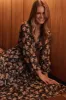 Bridie Maxi Dress In Black With Beige Floral sold by St Frock