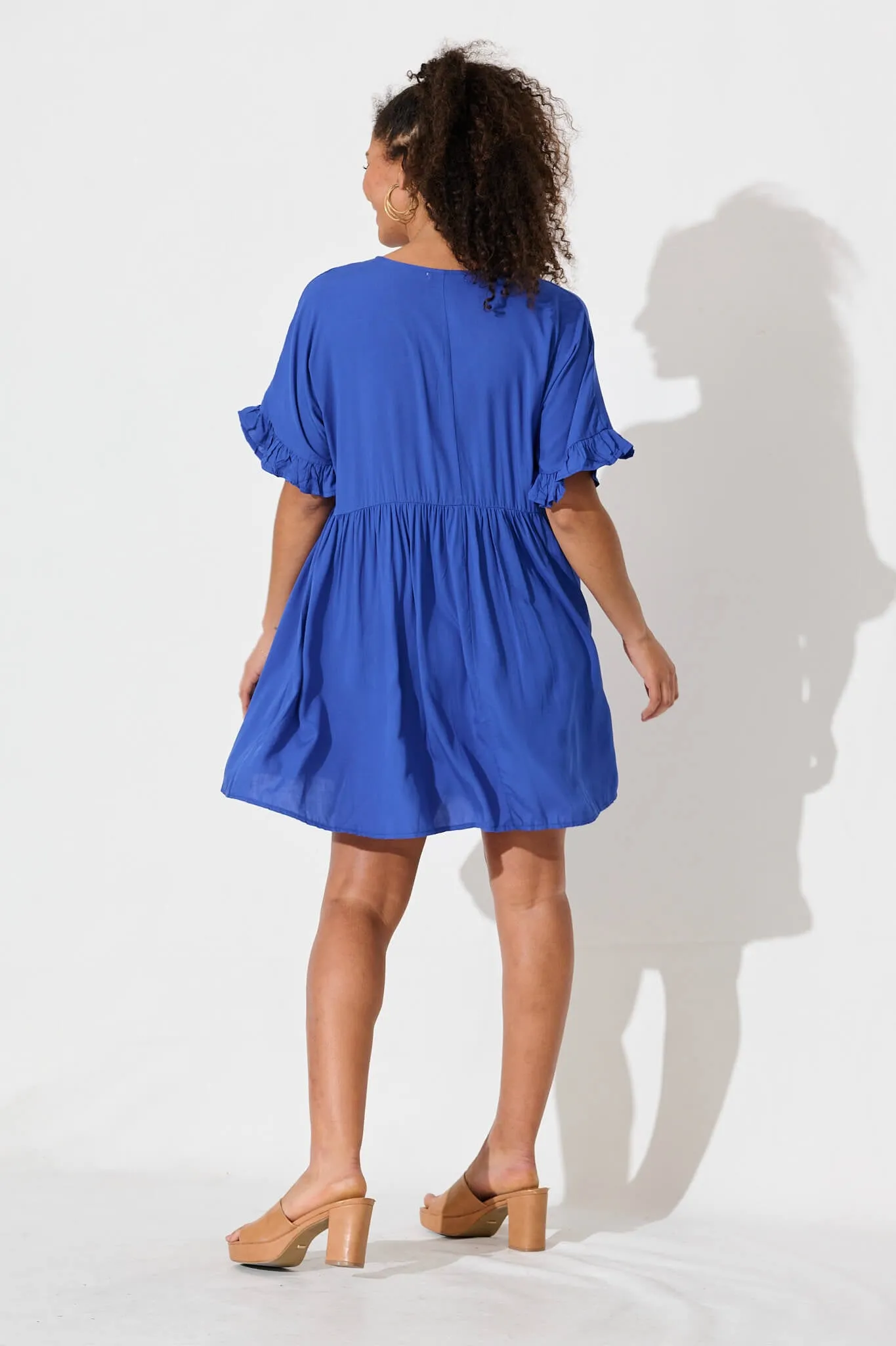 Maybank Smock Dress In Blue sold by St Frock product image thumbnail 4
