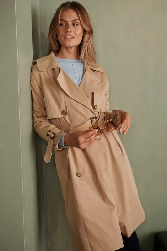 Turner Trench Coat In Camel sold by St Frock