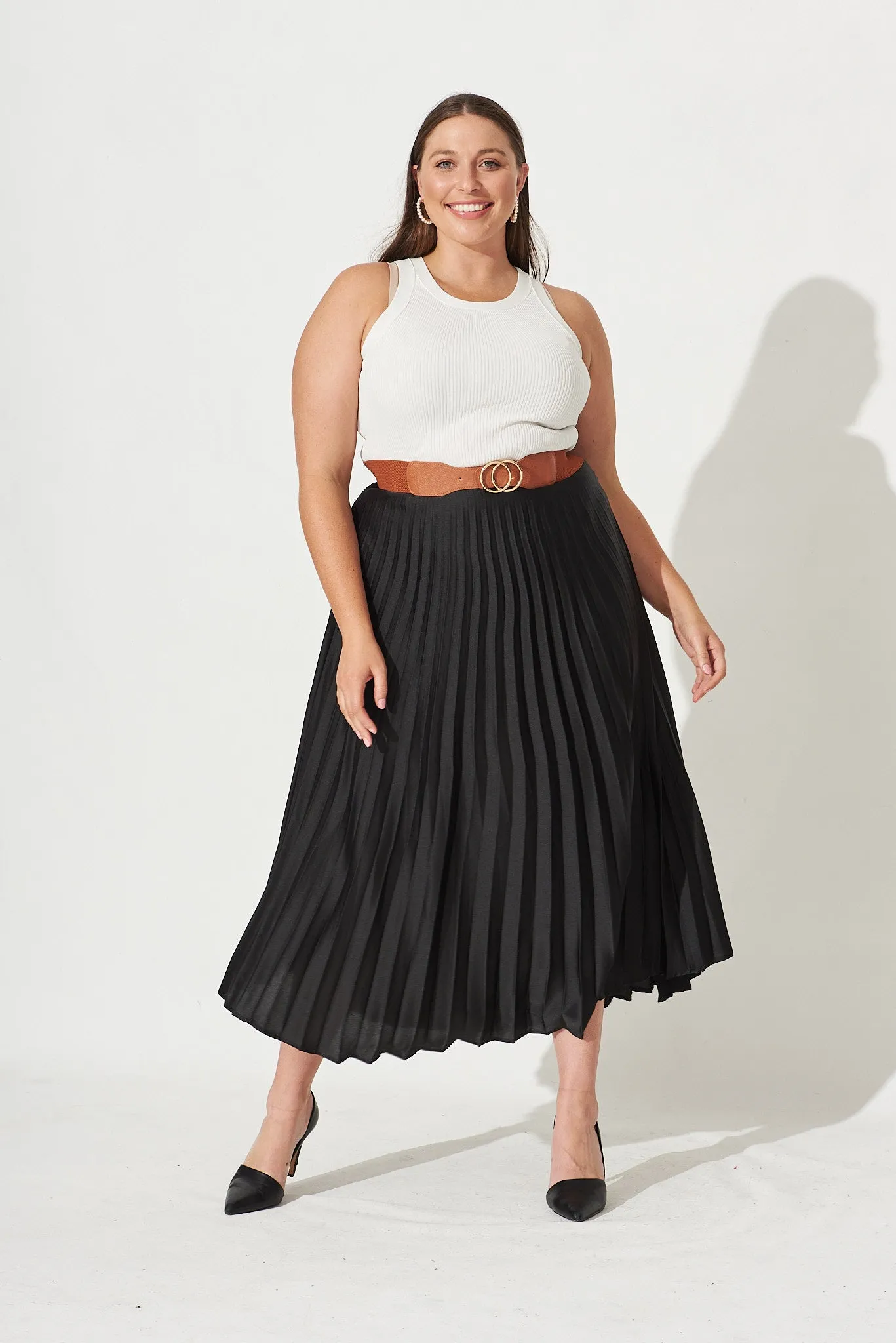 Clara Belt In Brown Stretch sold by St Frock product image thumbnail 2