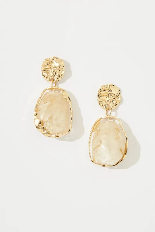 Elara Earrings In Gold sold by St Frock