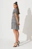 Adeline Shirt Dress In Black And White Gingham sold by St Frock
