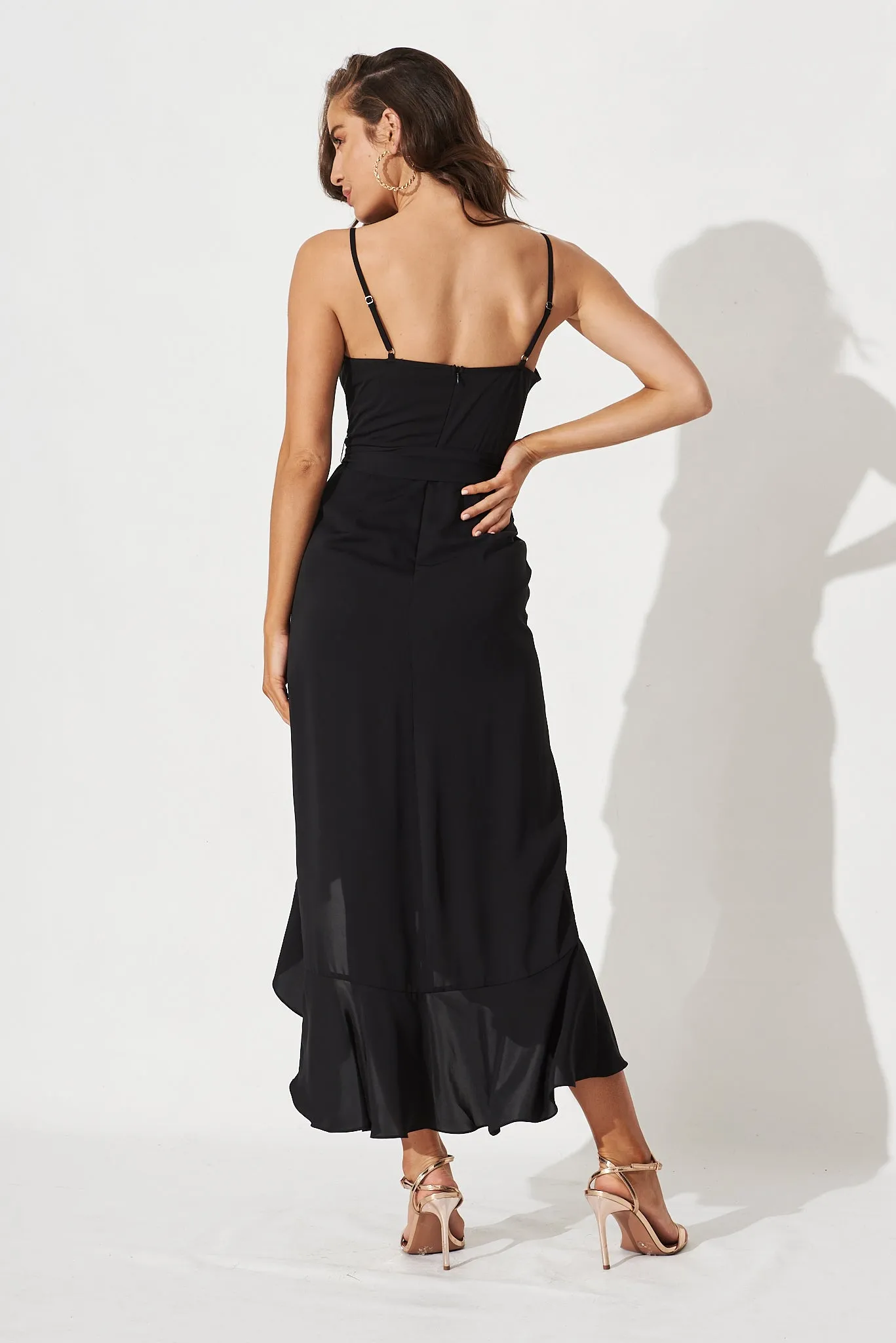 Cheree Midi Dress In Black sold by St Frock product image thumbnail 4