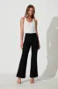 Nita High Rise Wide Leg Jean In Black Denim sold by St Frock