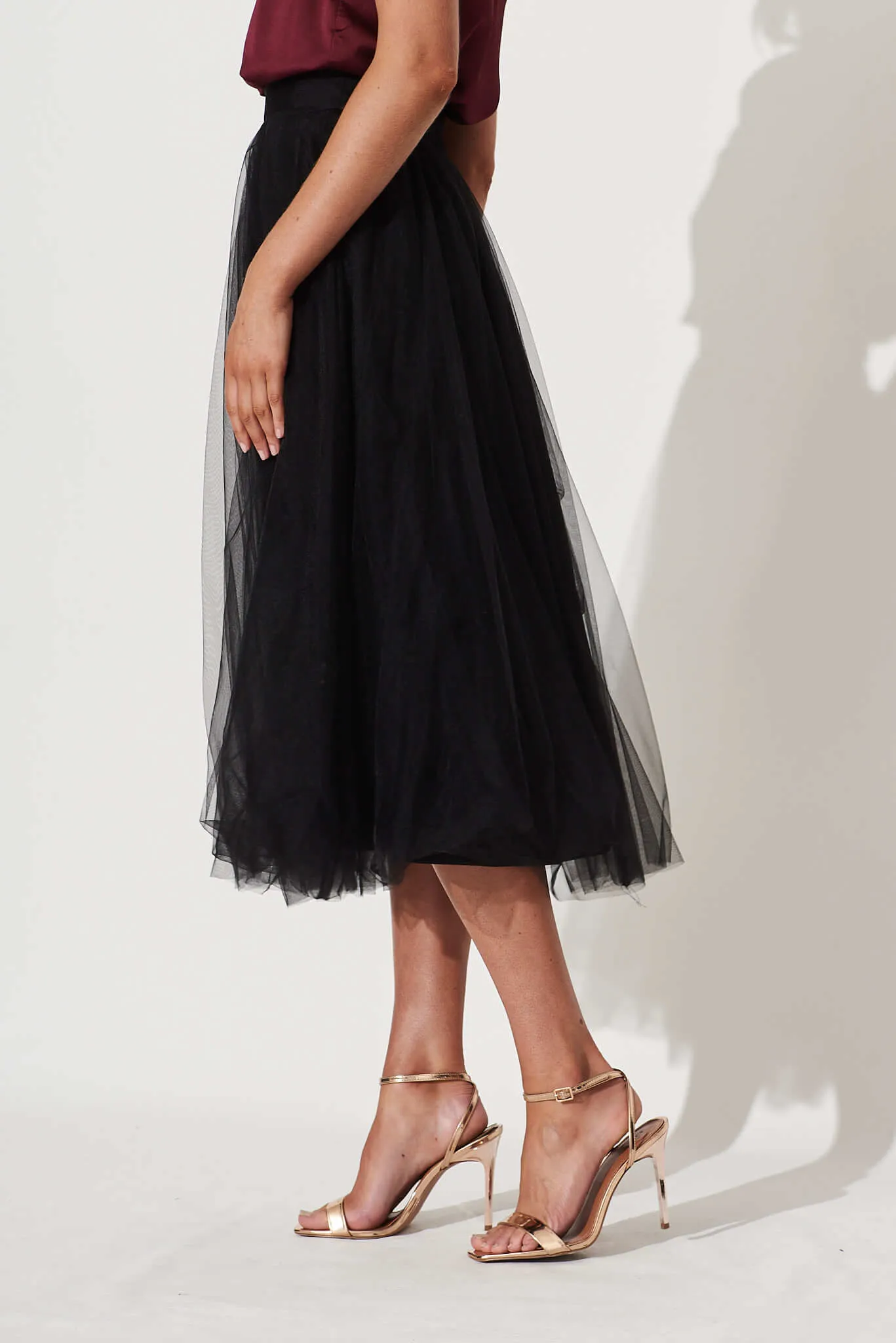Wannabe Tulle Skirt In Black sold by St Frock product image thumbnail 5