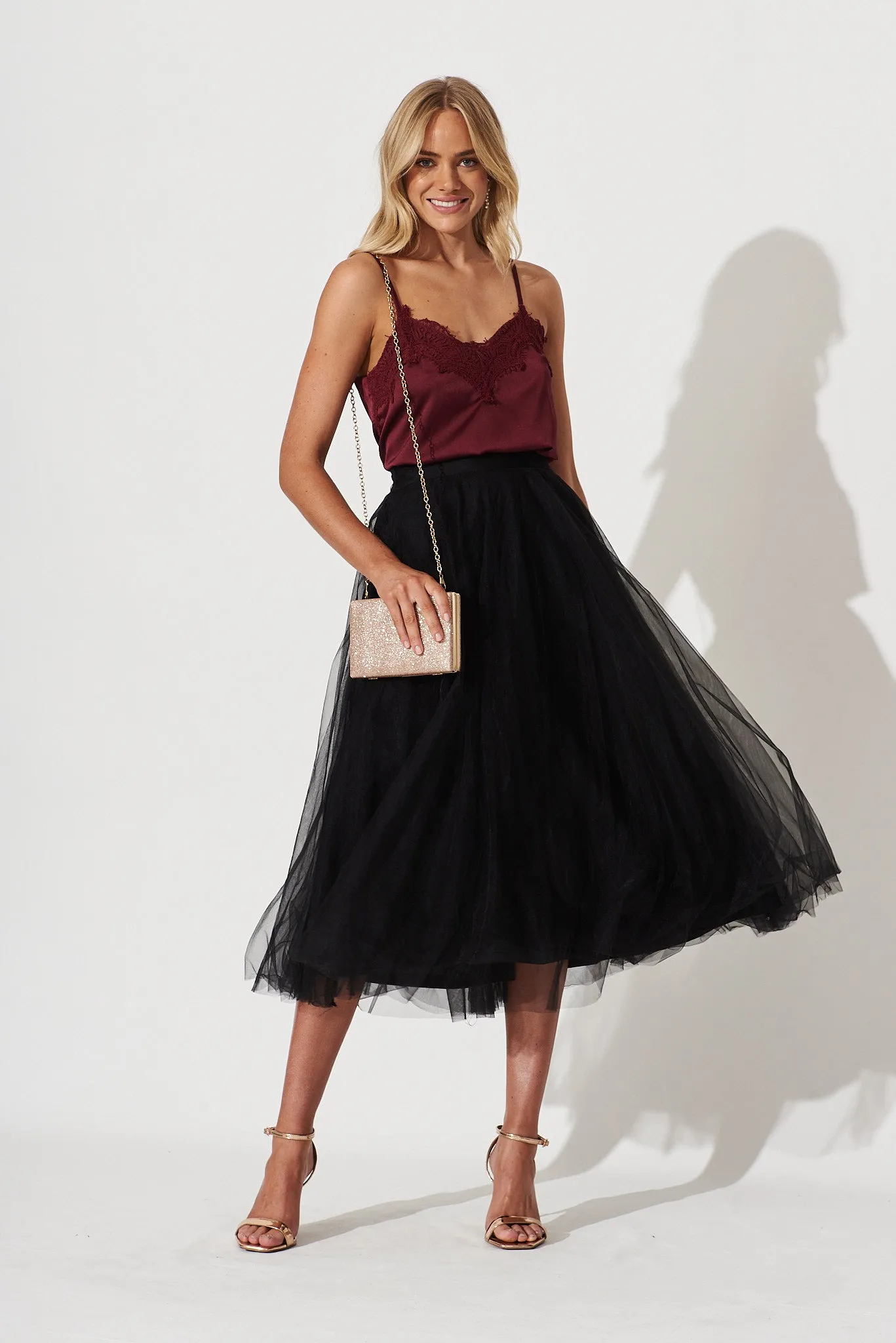 Wannabe Tulle Skirt In Black sold by St Frock product image thumbnail 4