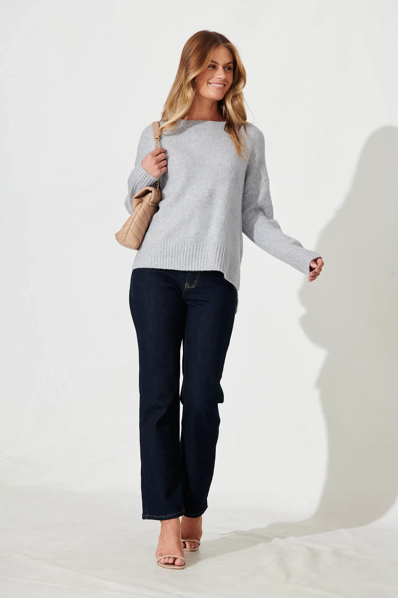 Ossa Knit In Grey Wool Blend sold by St Frock product image thumbnail 4