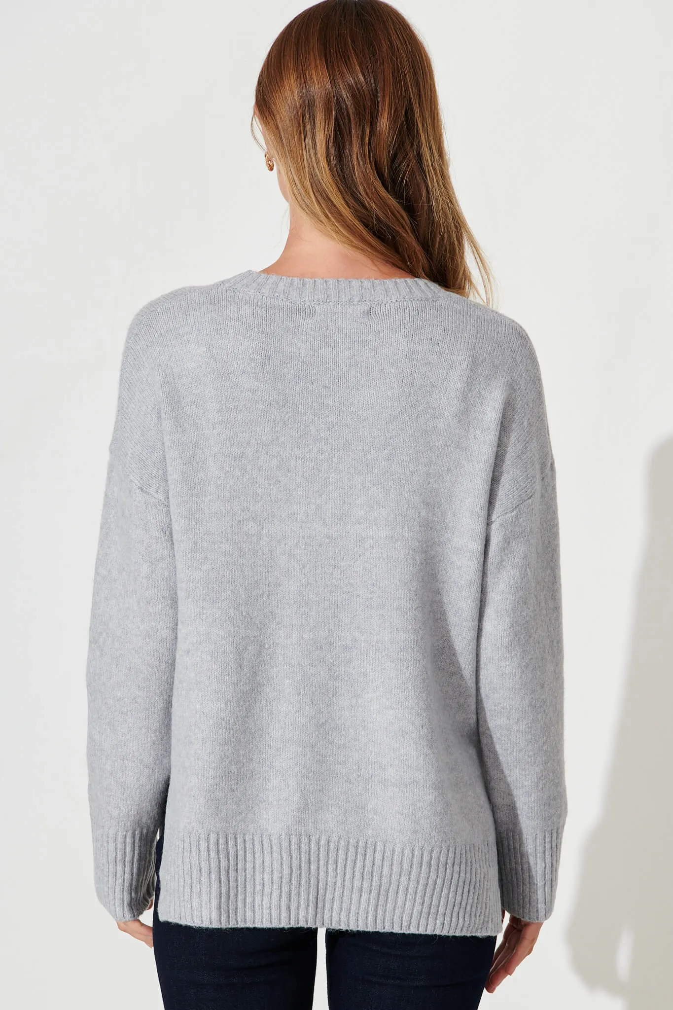 Ossa Knit In Grey Wool Blend sold by St Frock product image thumbnail 3