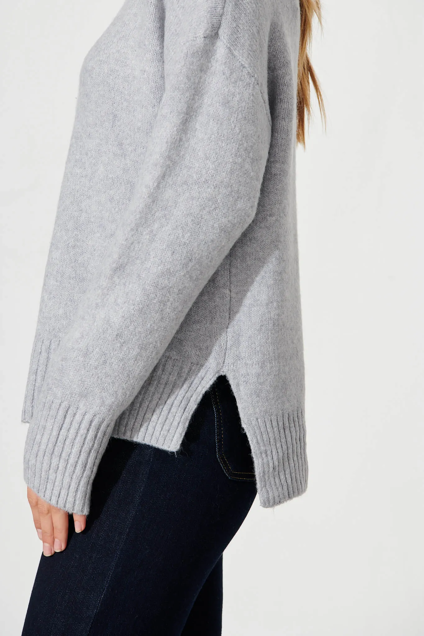 Ossa Knit In Grey Wool Blend sold by St Frock product image thumbnail 5