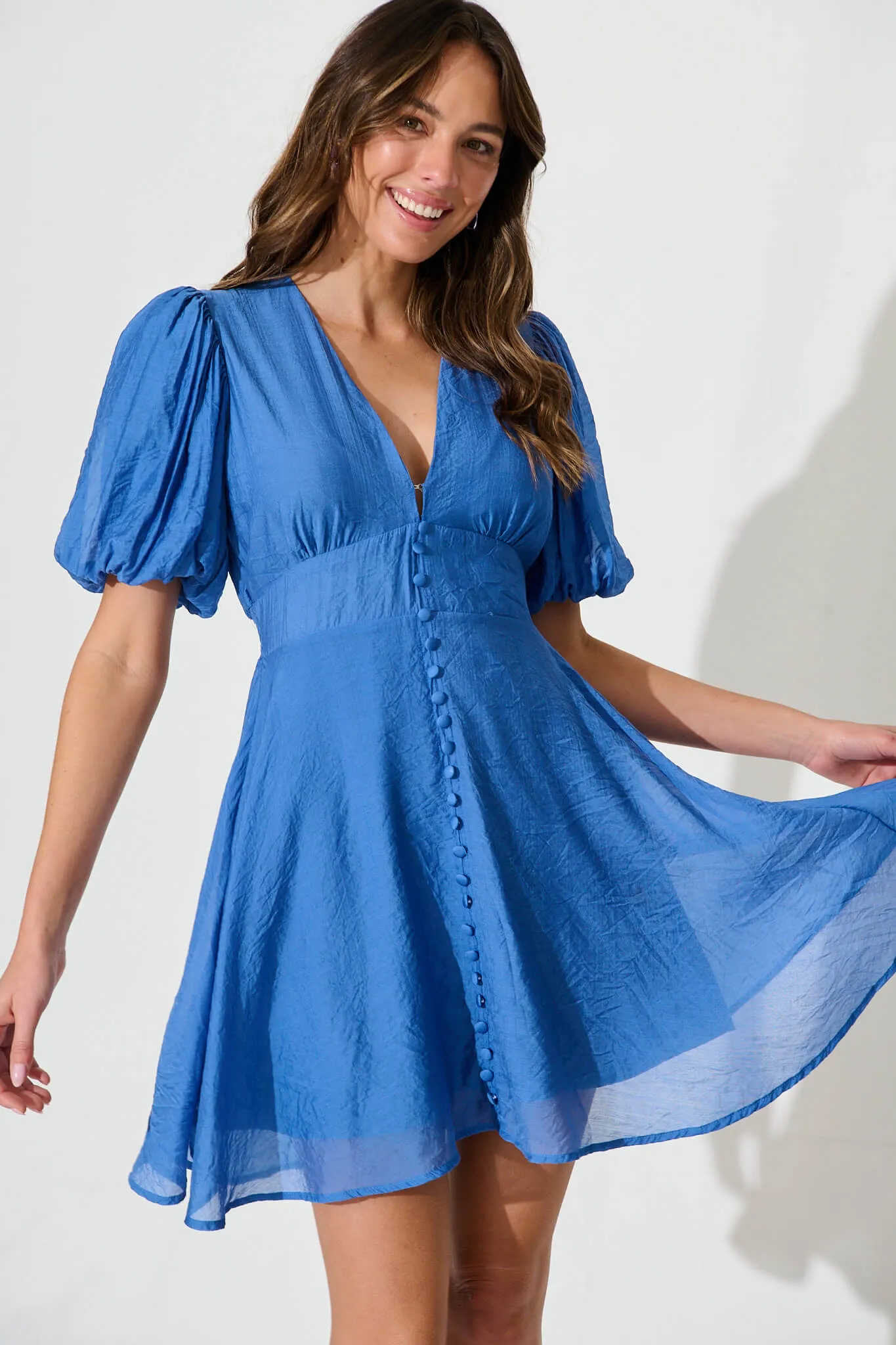 Clarissa Dress In Blue sold by St Frock product image thumbnail 2
