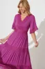Mona Maxi Dress In Magenta sold by St Frock