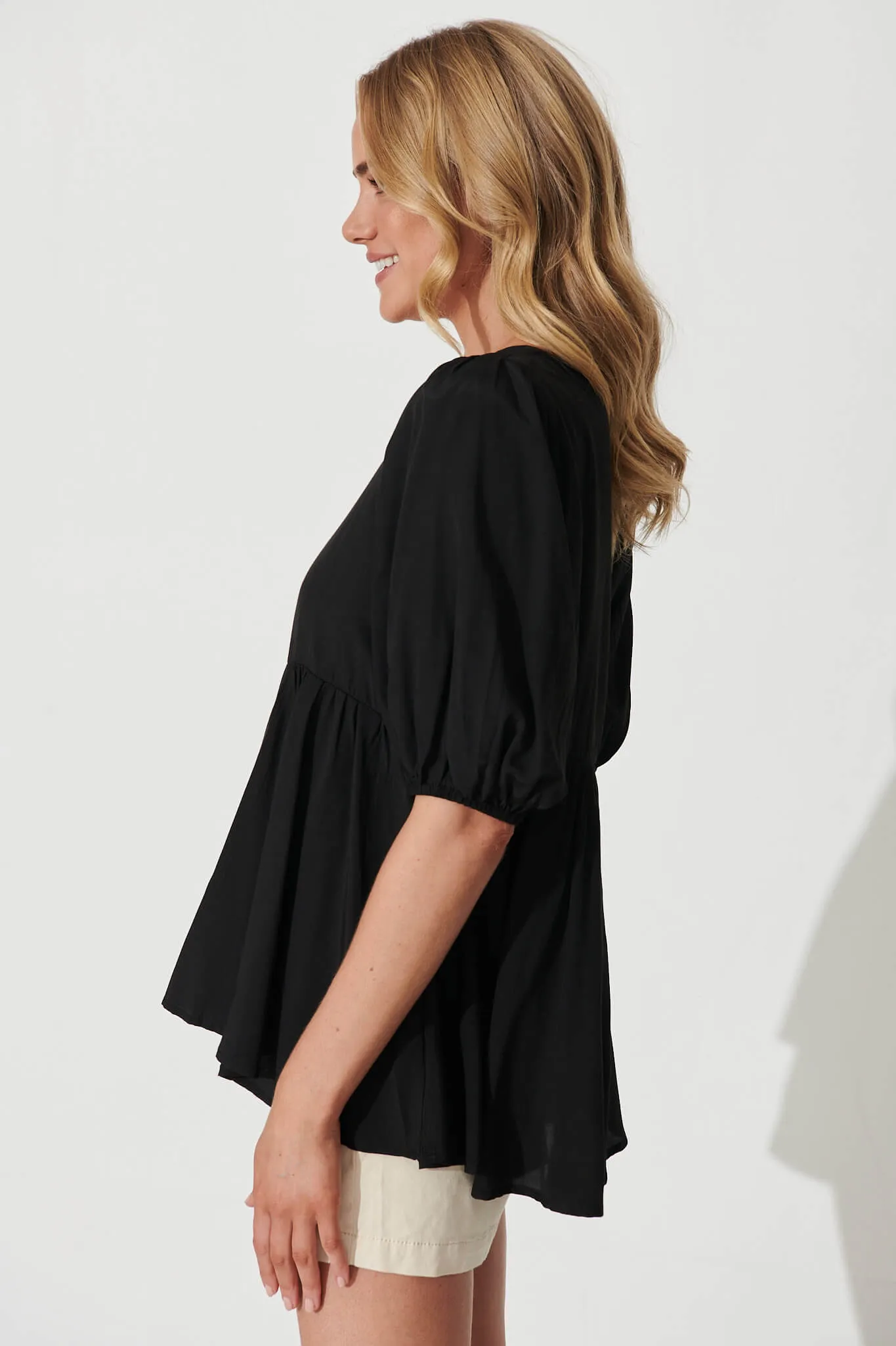 Chesta Top In Black sold by St Frock product image thumbnail 2