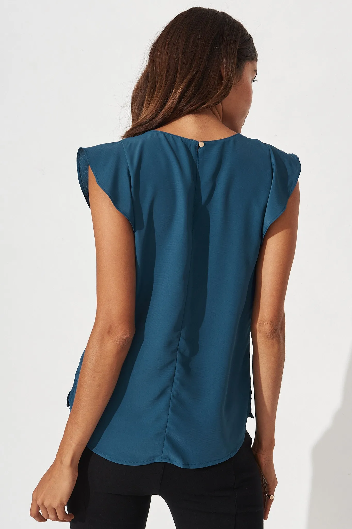 Lisa Top In Teal sold by St Frock product image thumbnail 4