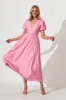 Mel Maxi Dress In Pink sold by St Frock