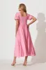 Mel Maxi Dress In Pink sold by St Frock