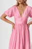 Mel Maxi Dress In Pink sold by St Frock
