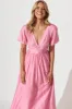 Mel Maxi Dress In Pink sold by St Frock