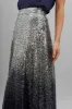 Exquisite Maxi Skirt In Silver With Navy Ombre Sequin sold by St Frock