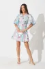 Courtney Shirt Dress In Blue Patch Floral sold by St Frock