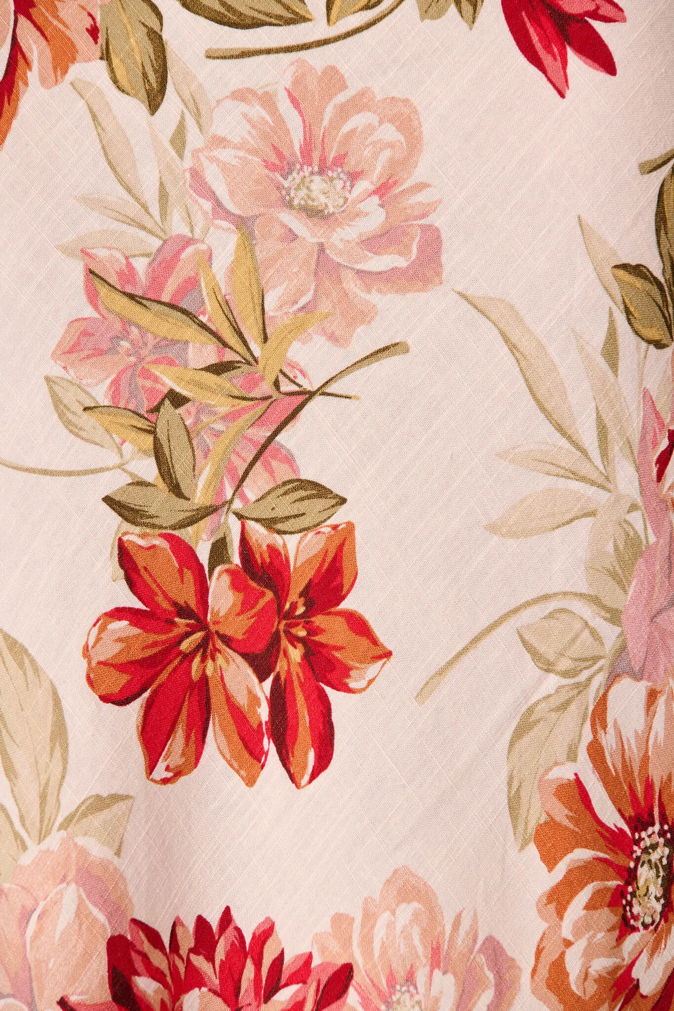 Jett Maxi Skirt In Pink With Multi Floral Linen Blend sold by St Frock product image thumbnail 5