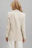 Belmore Blazer In Oatmeal Pure Linen sold by St Frock