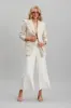 Belmore Blazer In Oatmeal Pure Linen sold by St Frock