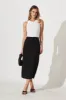 Dynamo Midi Skirt In Black sold by St Frock