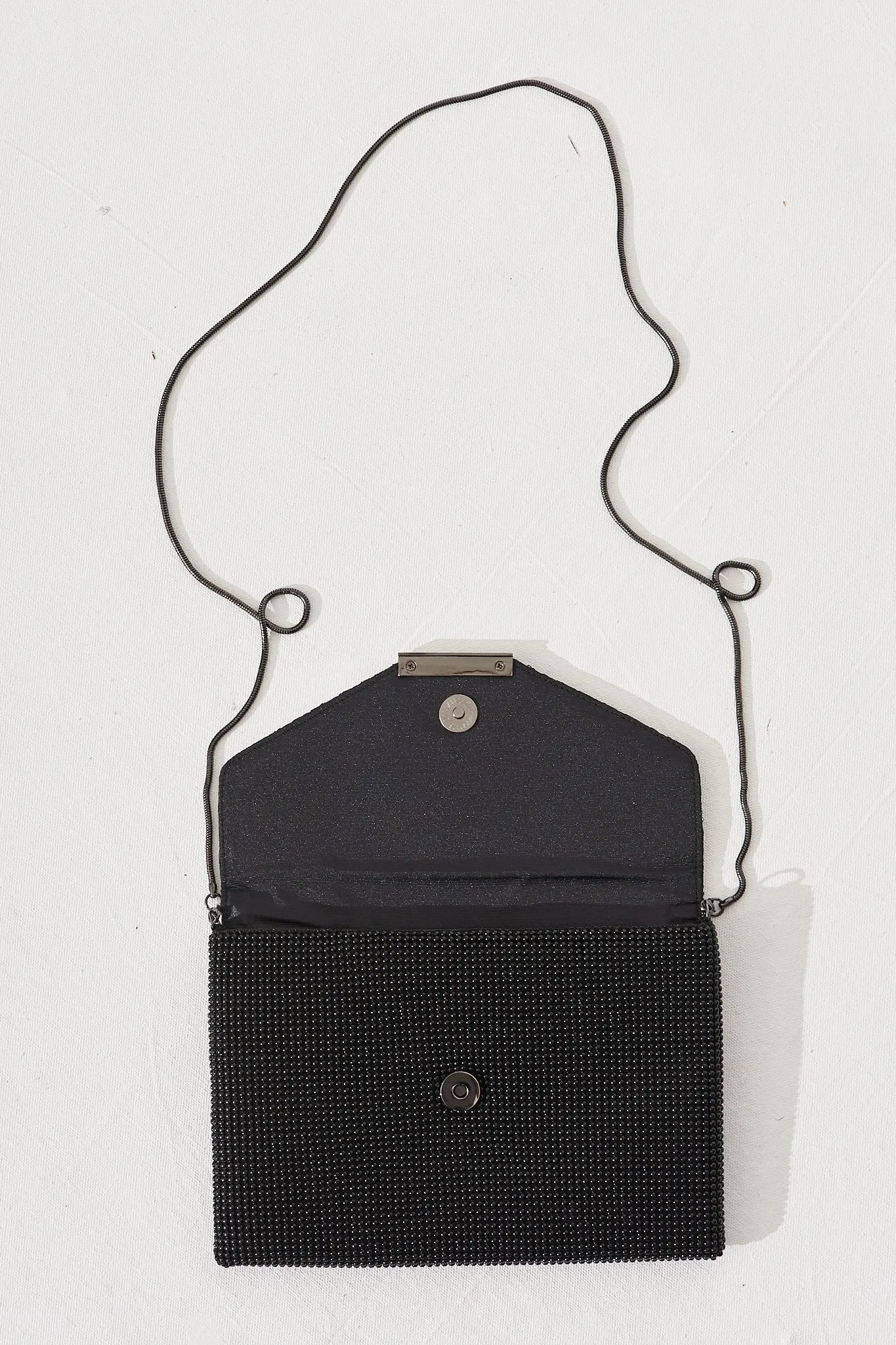 August + Delilah Charlize Envelope Clutch Bag In Black sold by St Frock product image thumbnail 4