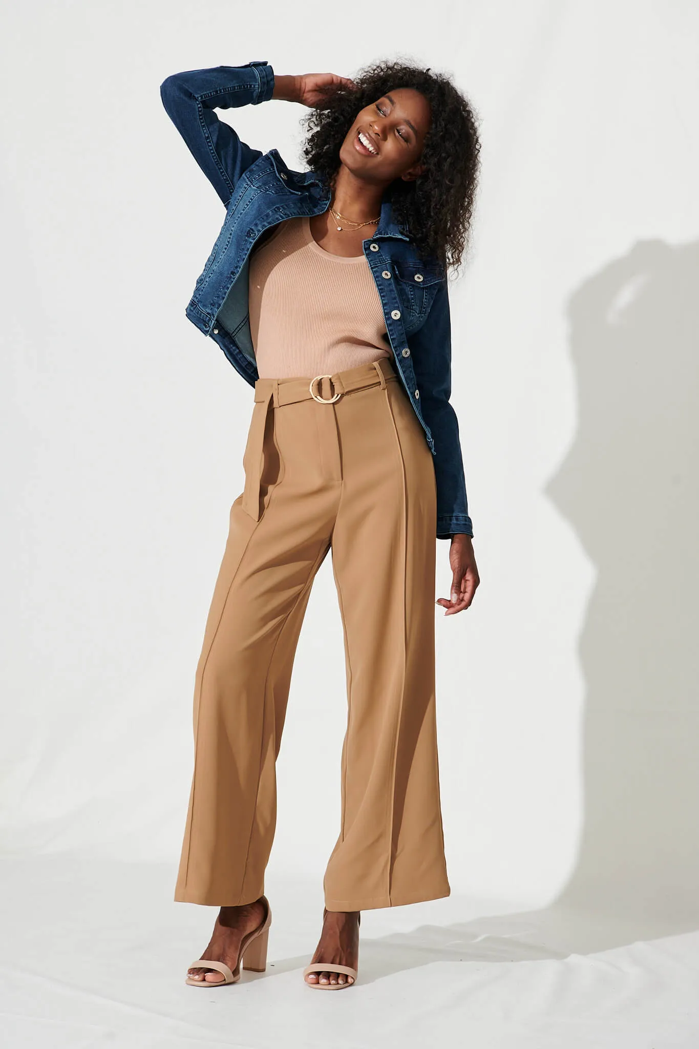 Gossip Denim Jacket In Dark Blue Wash sold by St Frock product image thumbnail 4