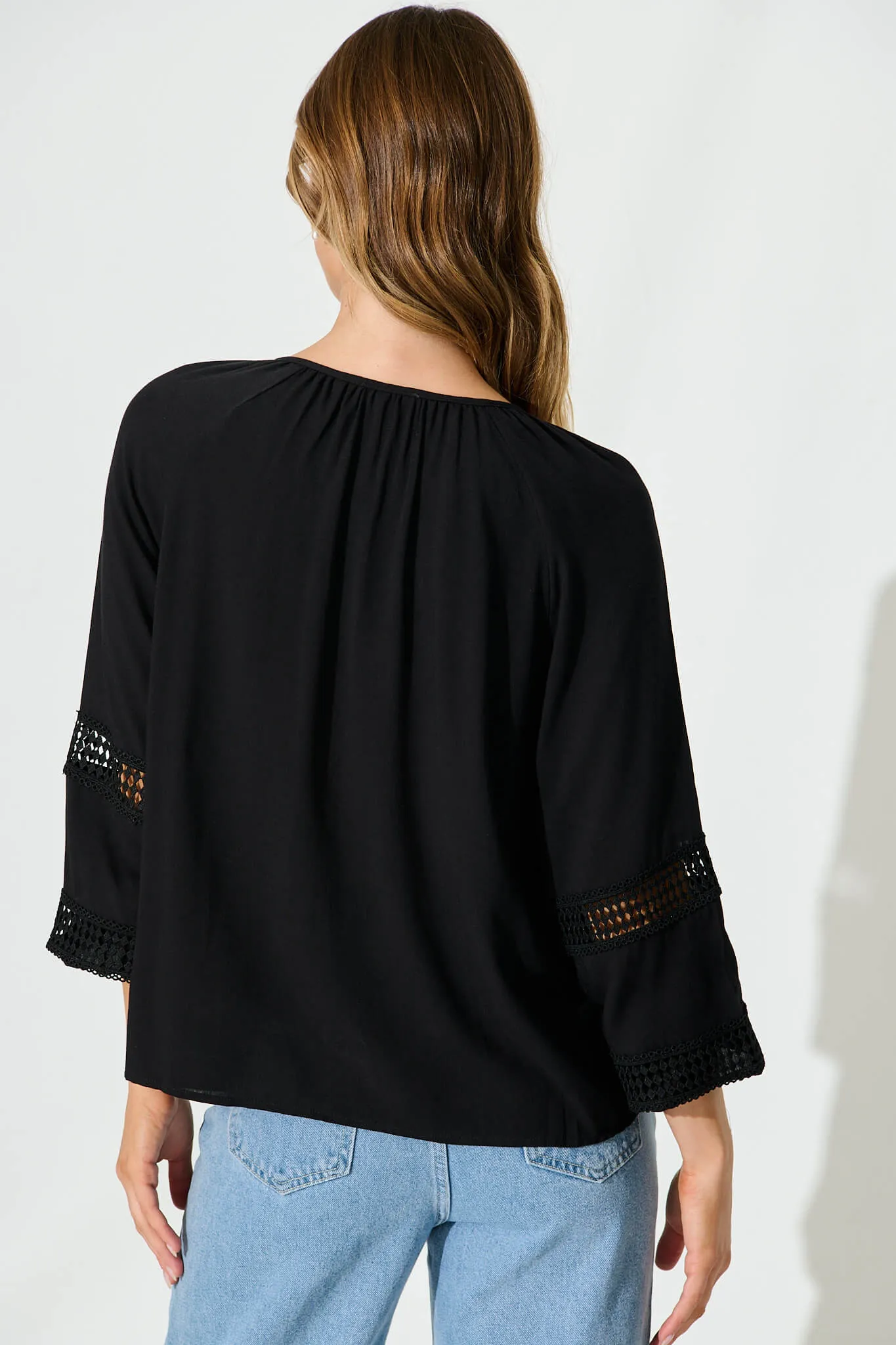 Dawson Top In Black sold by St Frock product image thumbnail 3
