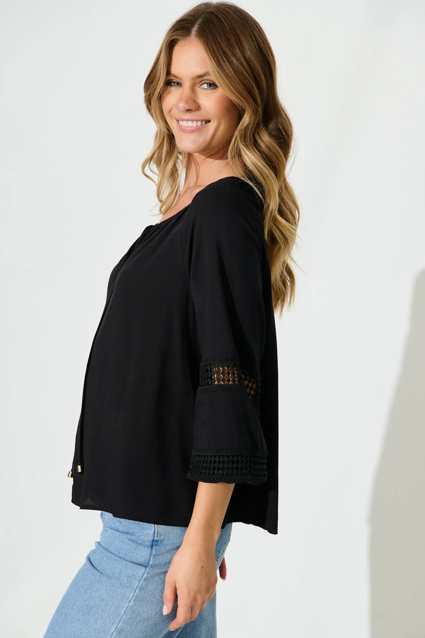 Dawson Top In Black sold by St Frock product image thumbnail 2