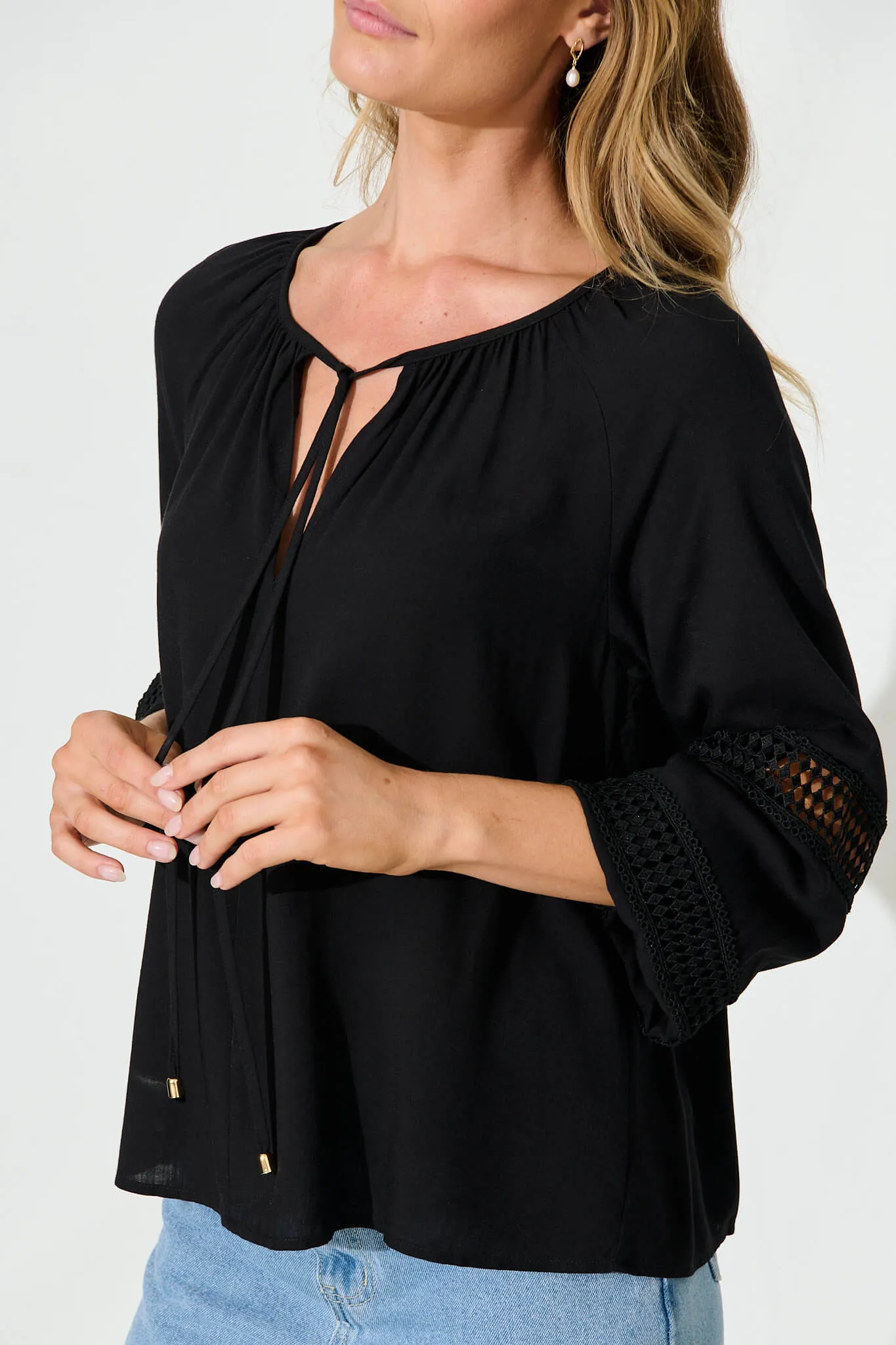 Dawson Top In Black sold by St Frock product image thumbnail 5