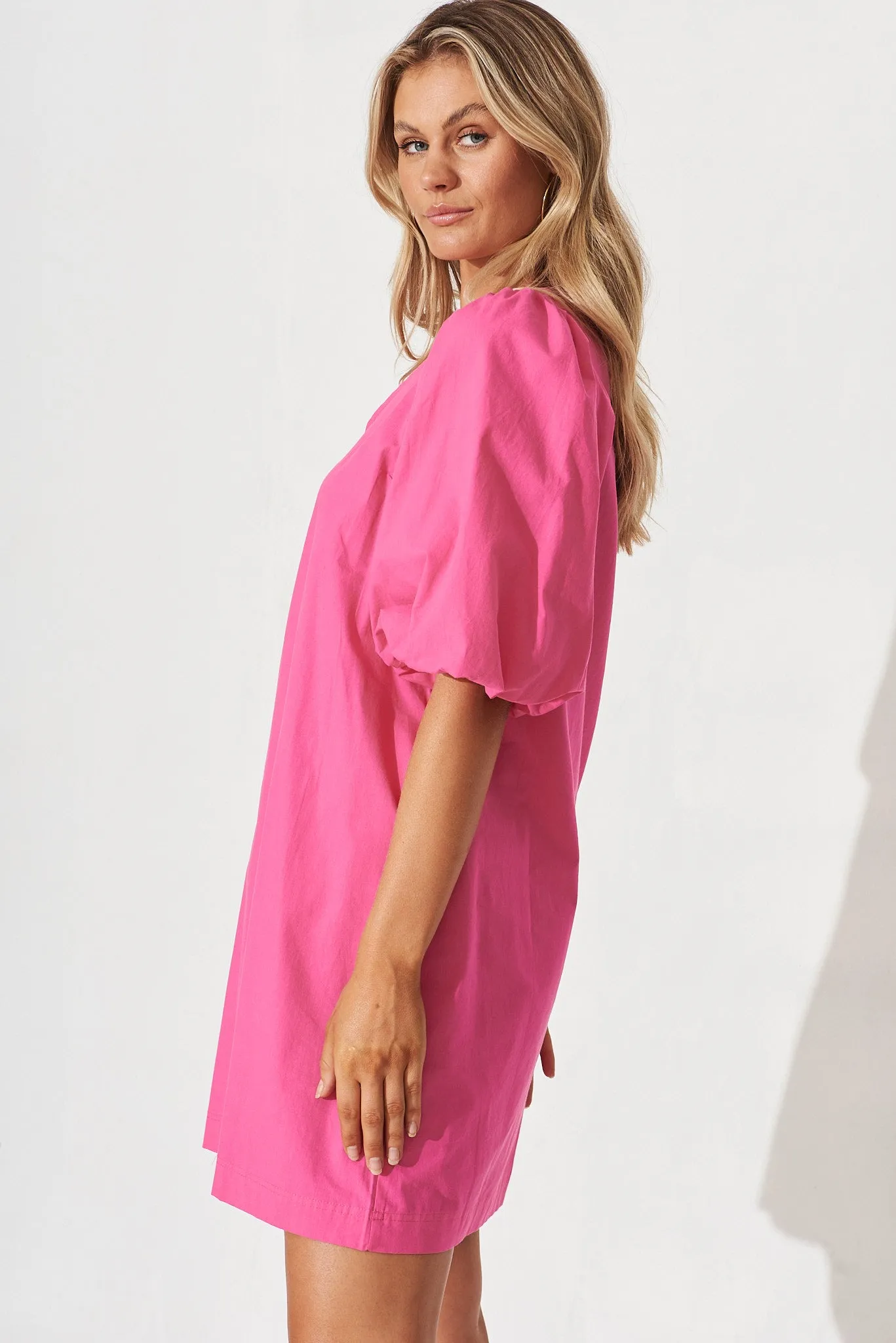 Ashlynn Dress In Pink Cotton sold by St Frock product image thumbnail 3