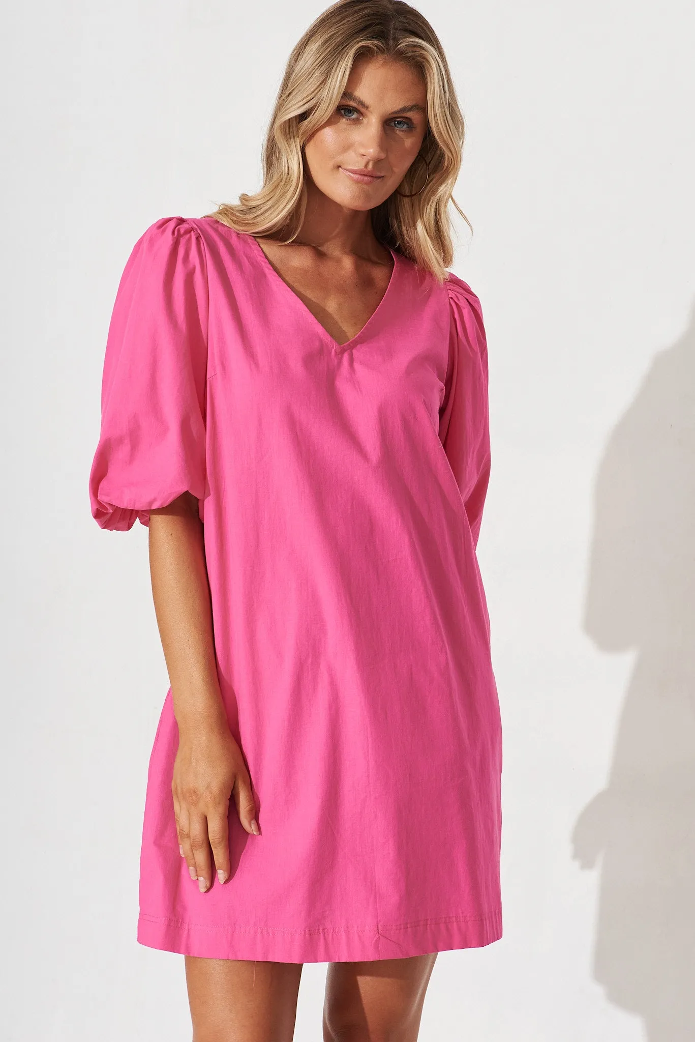 Ashlynn Dress In Pink Cotton sold by St Frock product image thumbnail 2