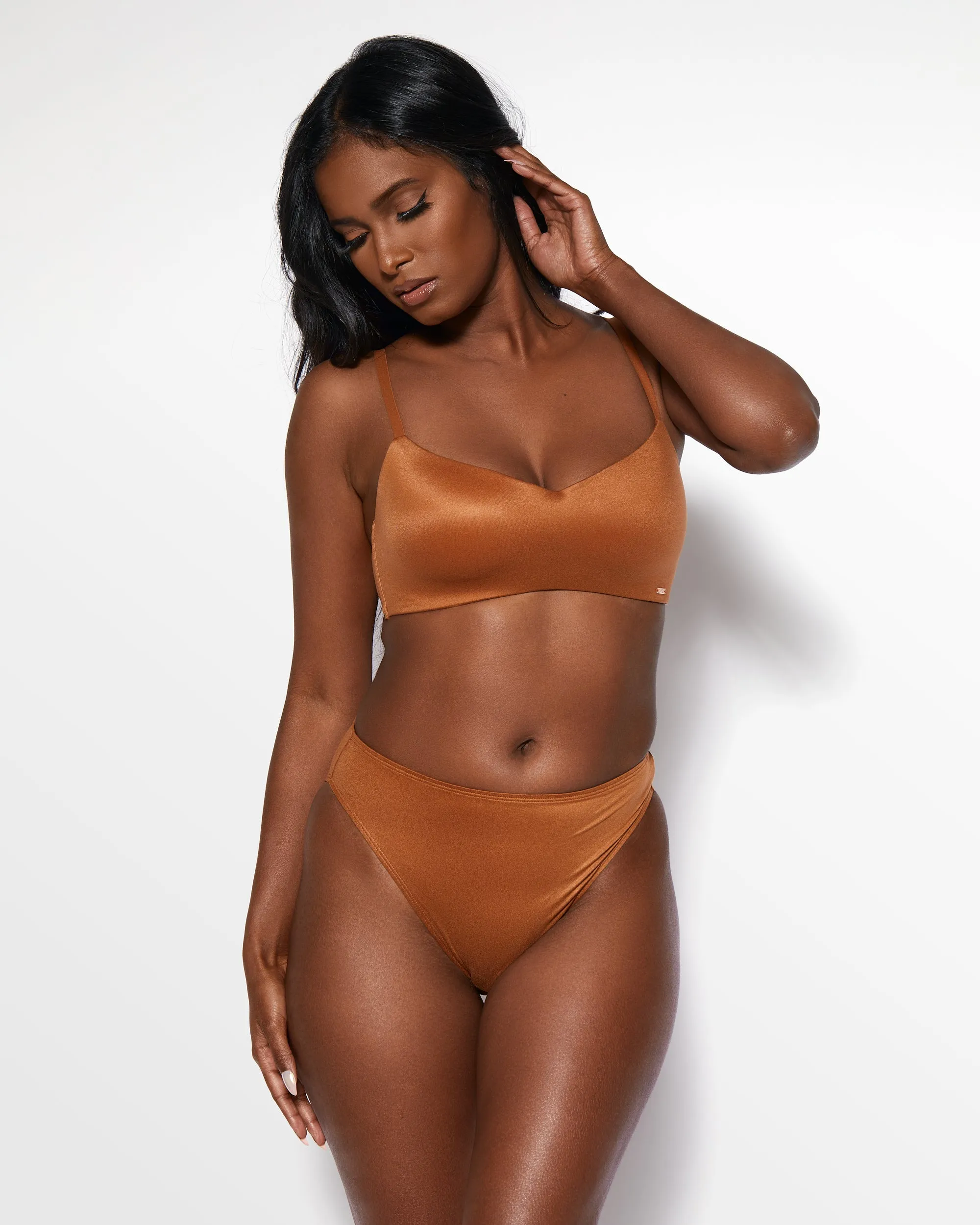 Love, Vera High Waisted Brief Butter Toffee sold by Love Vera product image thumbnail 3