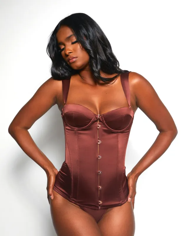 Satin Thong Cinnamon sold by Love Vera