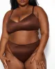 Love, Vera Soft Wireless T-Shirt Bra Chocolate Fondant Curvy sold by Love Vera