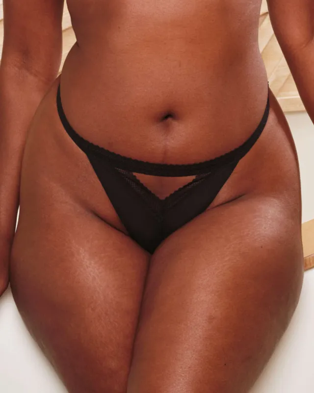 Bare Mesh G-String Black sold by Love Vera