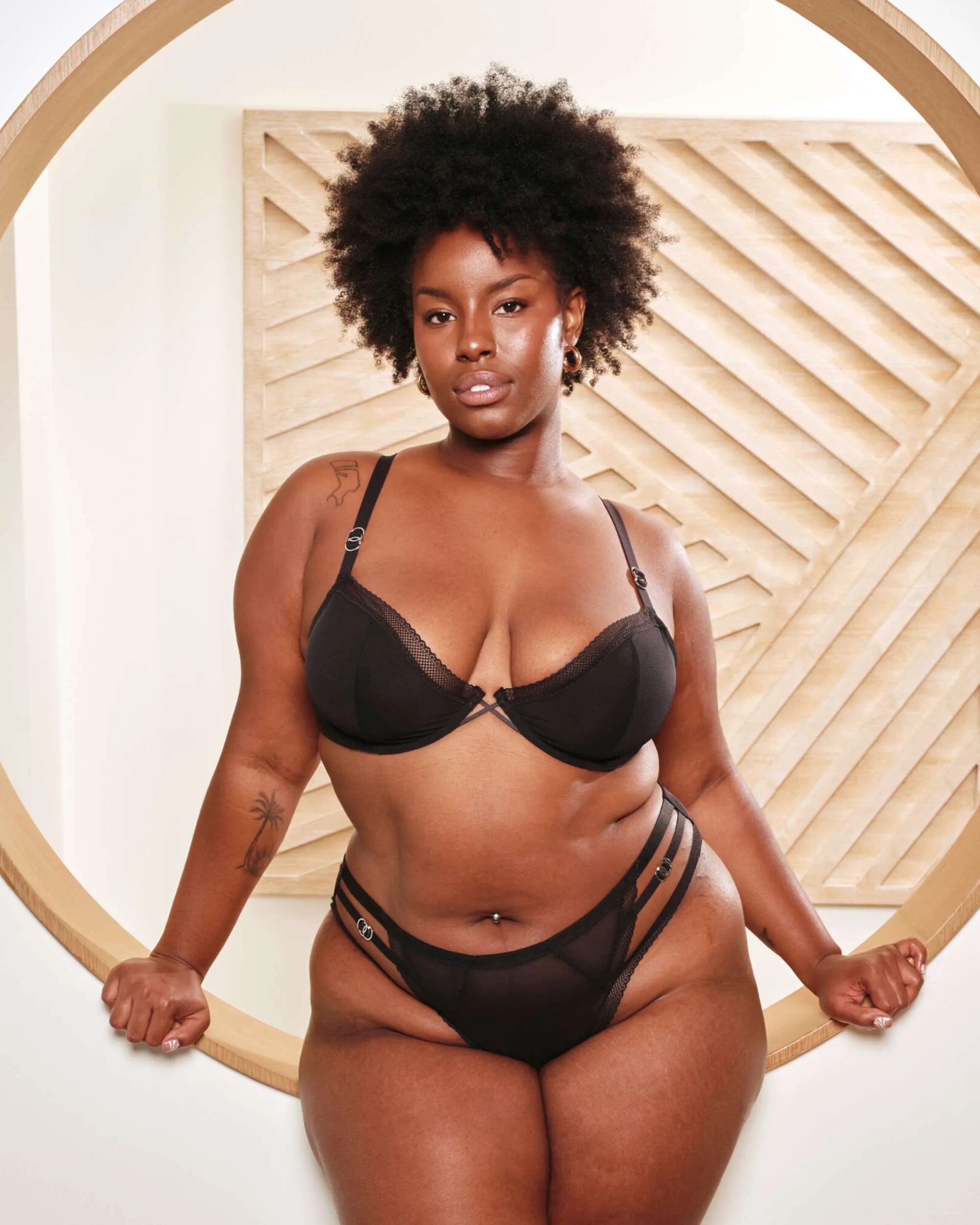 Bare Mesh Demi Bra Black sold by Love Vera product image thumbnail 3