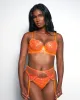 Glittering Embroidered 3 Piece Garter Set Orange Crush sold by Love Vera