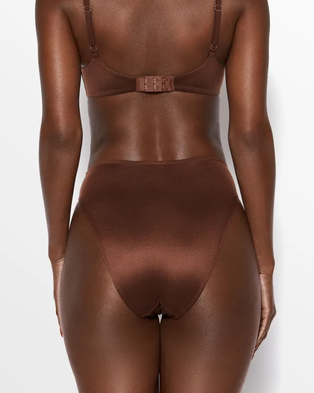Love, Vera High Waisted Brief Chocolate Fondant sold by Love Vera